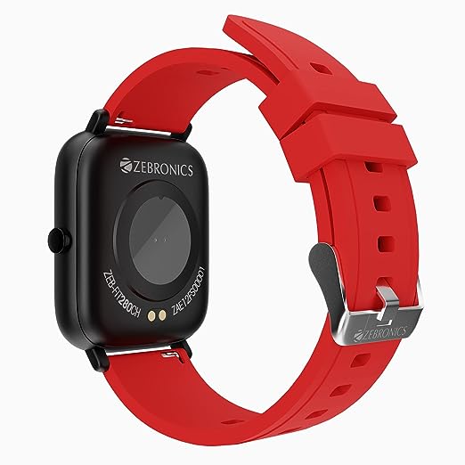 ZEBRONICS ZEB-FIT280CH Smart Watch with Screen Size 3.55cm (1.39inch) 12 Sports Modes, IP68 Waterproof, Heart Rate, BP, SpO2, Caller ID, 7 Days Storage (Black+ Red) ZEBRONICS ZEB-FIT280CH Smart Watch with Screen Size 3.55cm (1.39inch) 12 Sports Modes, IP68 Waterproof, Heart Rate, BP, SpO2, Caller ID, 7 Days Storage (Black+ Red)
